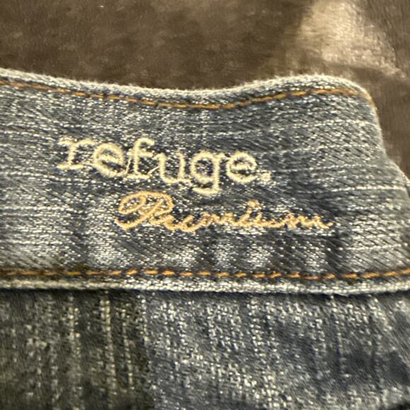 Refuge Jeans-Womens Bootcut Flare Stretch-Blue Medium Wash-Size 13S - Picture 13 of 16